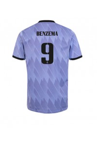 Fotbalové Dres Real Madrid Karim Benzema #9 Venkovní Oblečení 2022-23 Krátký Rukáv